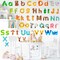 8 Sheets Alphabet Letters Wall Decals (Multicolor) 13.8 x 9.8 x 0.1 inches